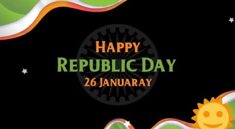 On time pay launching Happy republic day 26 January