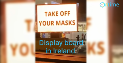 Display board in ireland Mask